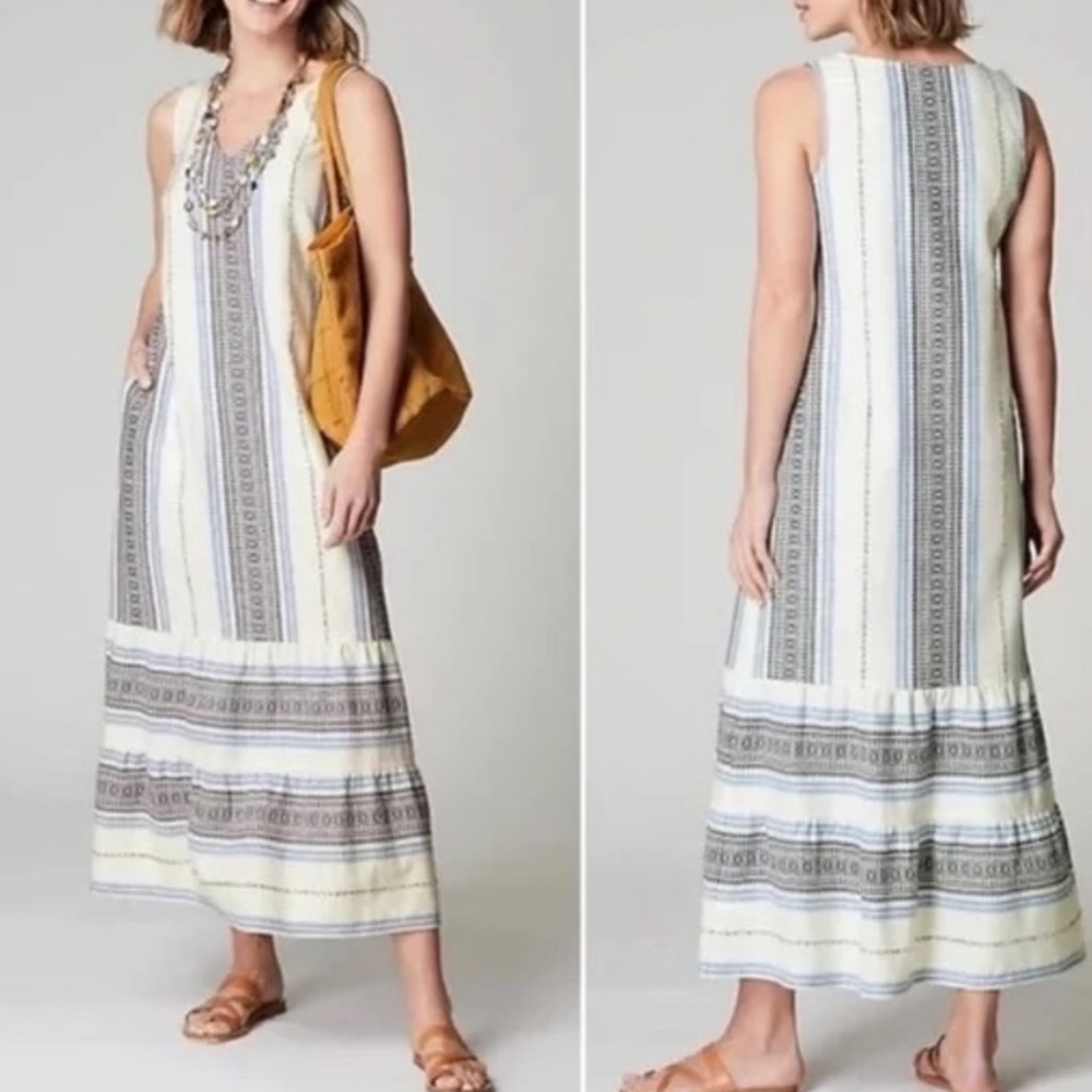 J.Jill PETITE Patterned Maxi Dress - Picture 2 of 7
